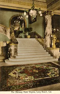 Stairway, Hotel Virginia, Long Beach, California, USA