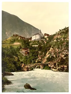 Stalden, general view, Valais, Alps of, Switzerland