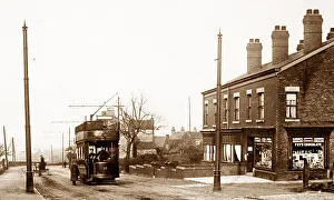 Trams Prints: Stalybridge Mottram Road early 1900s