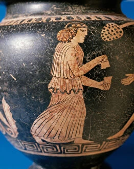 Stamnos. Greek pottery used to store liquids. Classic period