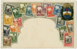 Stamp Card produced by Ottmar Zeihar - Argentina