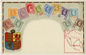 Ottmar Prints: Stamp Card produced by Ottmar Zeihar - Ceylon
