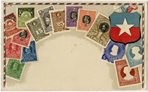 Images Dated 16th September 2016: Stamp Card produced by Ottmar Zeihar - Chile