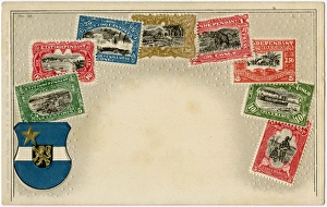 Stamp Card produced by Ottmar Zeihar - Congo Stamp Card produced by Ottmar Zeihar - Congo