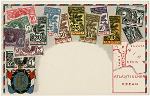 Images Dated 16th September 2016: Stamp Card produced by Ottmar Zeihar - Dahomey