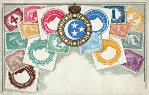 Stamps Prints: Stamp Card produced by Ottmar Zeihar - Egypt