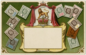 Images Dated 6th October 2016: Stamp Card produced by Ottmar Zeihar - Fiji