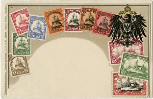 Crest Gallery: Stamp Card produced by Ottmar Zeihar - German East Africa