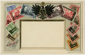 Ottmar Prints: Stamp Card produced by Ottmar Zeihar - German Morocco