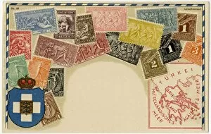 Images Dated 16th September 2016: Stamp Card produced by Ottmar Zeihar - Greece