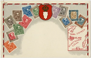 Stamp Card produced by Ottmar Zeihar - Iceland Stamp Card produced by Ottmar Zeihar - Iceland