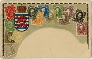 Stamp Card produced by Ottmar Zeihar - Luxembourg Stamp Card produced by Ottmar Zeihar - Luxembourg