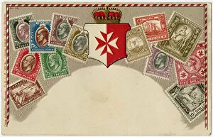 Images Dated 16th September 2016: Stamp Card produced by Ottmar Zeihar - Malta