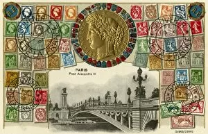 Stamp Card produced by Ottmar Zeihar - Paris, France