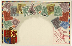 Images Dated 16th September 2016: Stamp Card produced by Ottmar Zeihar - Straits Settlements