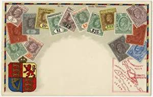 Straits Prints: Stamp Card produced by Ottmar Zeihar - Straits Settlements