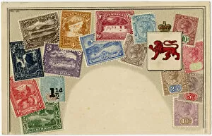 Images Dated 16th September 2016: Stamp Card produced by Ottmar Zeihar - Tasmania