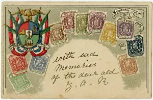 Images Dated 16th September 2016: Stamp Card produced by Ottmar Zeihar - The Transvaal Colony
