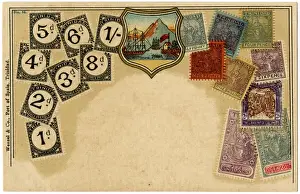 Regions Prints: Stamp Card produced by Ottmar Zeihar - Trinidad