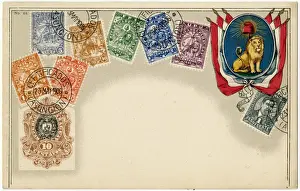 Stamp Card produced by Ottmar Zeihar - Uruguay