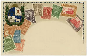 Stamp Card produced by Ottmar Zeihar - Uruguay