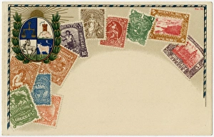 Images Dated 16th September 2016: Stamp Card produced by Ottmar Zeihar - Uruguay