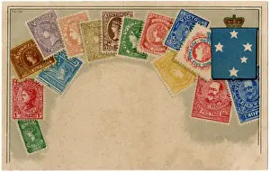 Regions Prints: Stamp Card produced by Ottmar Zeihar - Victoria, Australia