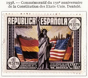 Stamps Collection: Stamp of the Spanish Republic commemorating