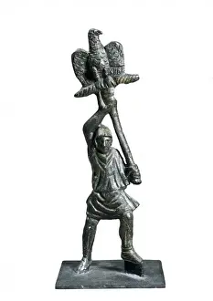 Legions Prints: Standard bearer (aquilifer) of the Roman legions