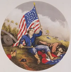 Standards Prints: The two standards bearers, the day after battle