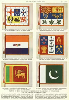 Ceylon Gallery: Standards of British Commonwealth Countries