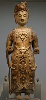 Asiatic Prints: Standing Bodhisattva. Northern Qi Dynasty (550-577). China