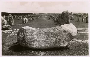 Neolithic Gallery: Standing stones at Carnac, Brittany, France