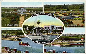 Blackpool Prints: Stanley Park, Blackpool, Lancashire