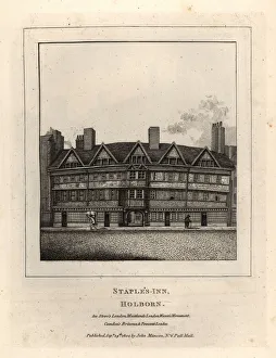 Antiquaries Prints: Staples Inn, Holborn, 1800