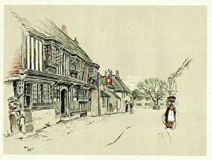Inns Prints: The Star Inn, Alfriston, Sussex
