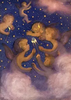 Cherubs Prints: The Star That Would Not Light by Hugh Williams