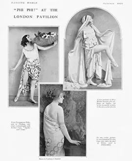 Cochran Prints: Three stars of C. B. Cochran's Phi Phi at the London Pavilion