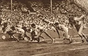 Sprint Prints: Start of a 100 Metre heat, 1948 London Olympics