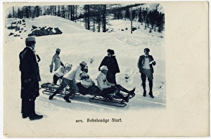 Images Dated 6th October 2016: Start of the Bobsleigh Run at St. Moritz, Switzerland