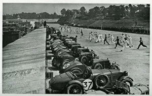 Mechanics Collection: Start of a Brooklands Double-Twelve Race
