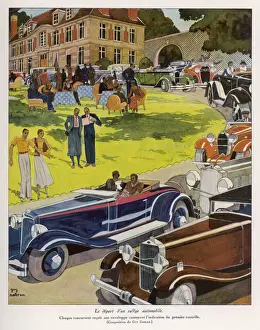 START OF A CAR RALLY