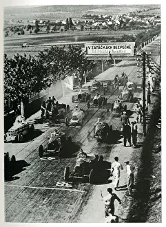 Start of Grand Prix of Czechoslovakia