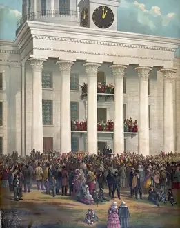 Inauguration Prints: The starting point of the great war between the states. Inau