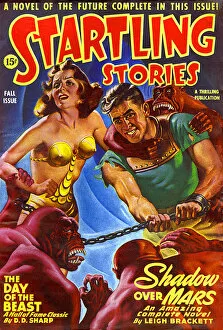 Startling Stories - Sci Fi Mag - Shadow Over Mars