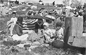 Villages Prints: STARVING REFUGEES