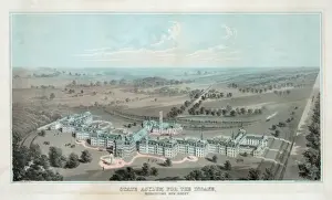Insane Prints: State asylum for the insane, Morristown New Jersey