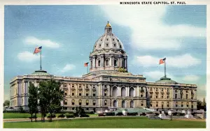 Minneapolis Prints: State Capitol Building, St Paul, Minnesota, USA