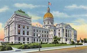 Capitol Prints: State Capitol, Indianapolis, Indiana, USA Date: 1936