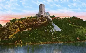 Murray Prints: State of Oklahoma, USA - Tucker Tower at Lake Murray